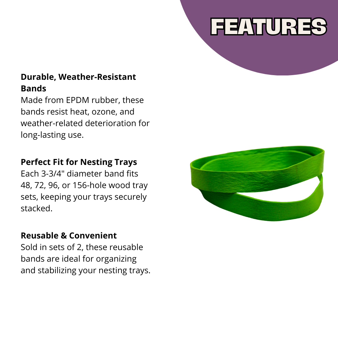 Rubber Bands for Wood Trays