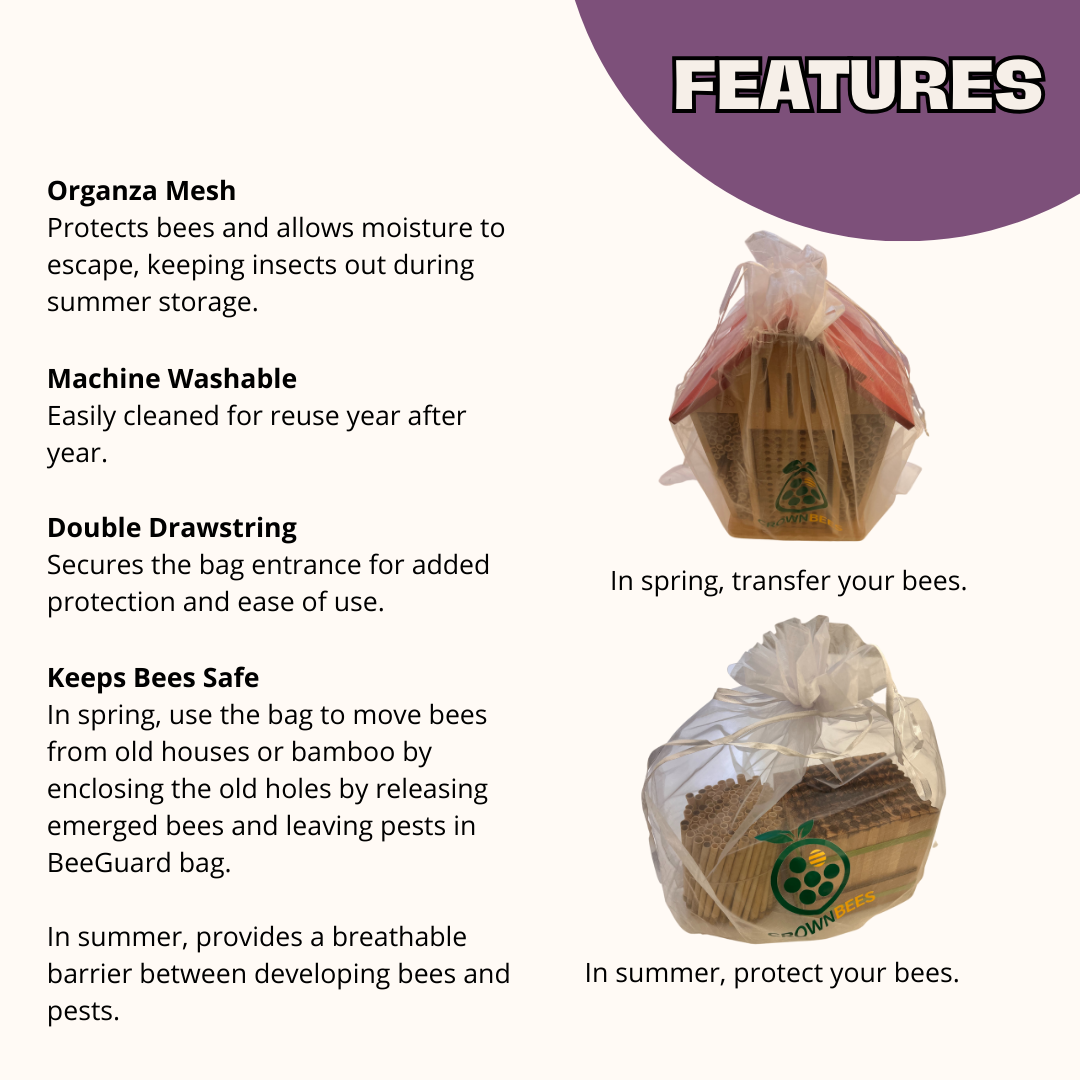 BeeGuard™ Pest Prevention Bag for Cavity Nesting Bees
