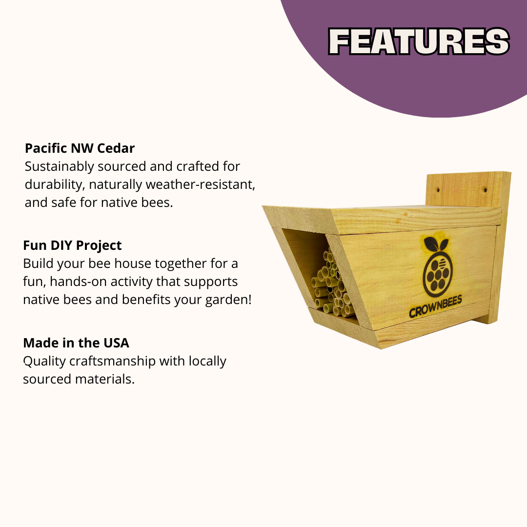 Build-A-Bee House with Wild Bee Pollinator Pack