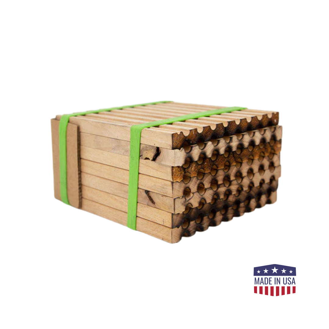 Spring Farm Grade Reusable Wood Trays for Mason Bees - 8mm