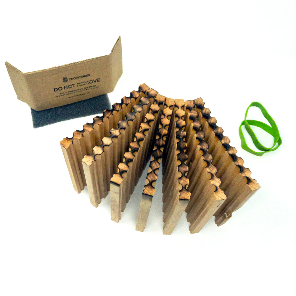 Color-Enhanced Spring Wood Trays for Mason Bees - 8mm