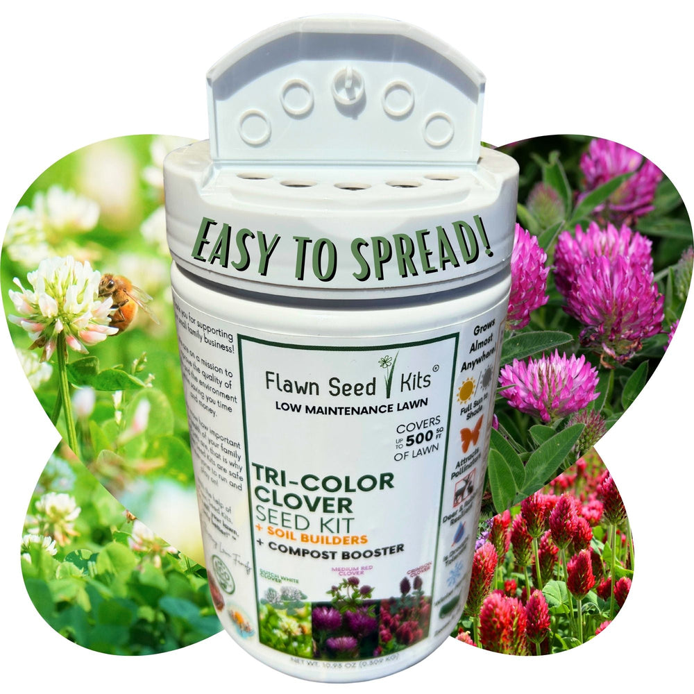 Tri-Color Clover Seed Easy Spread Shaker