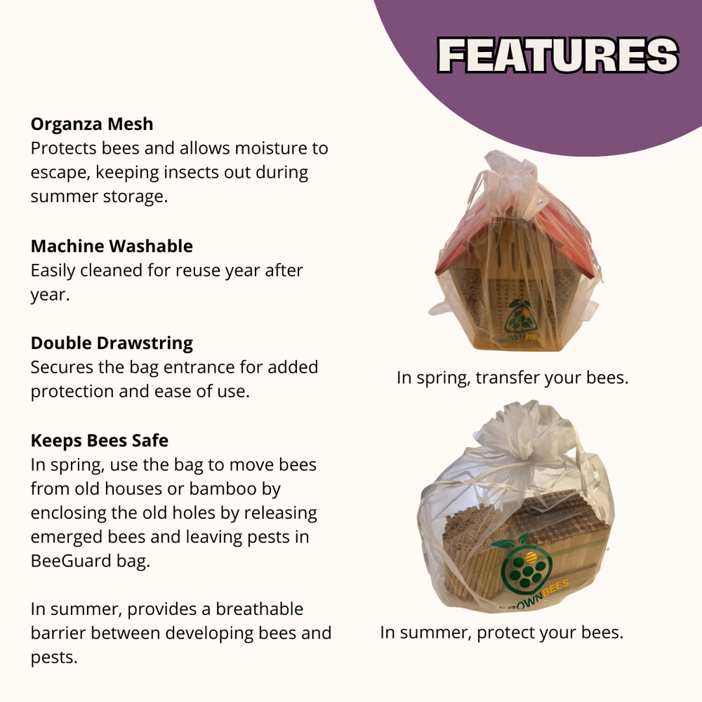 BeeGuard™ Pest Prevention Bag for Cavity Nesting Bees