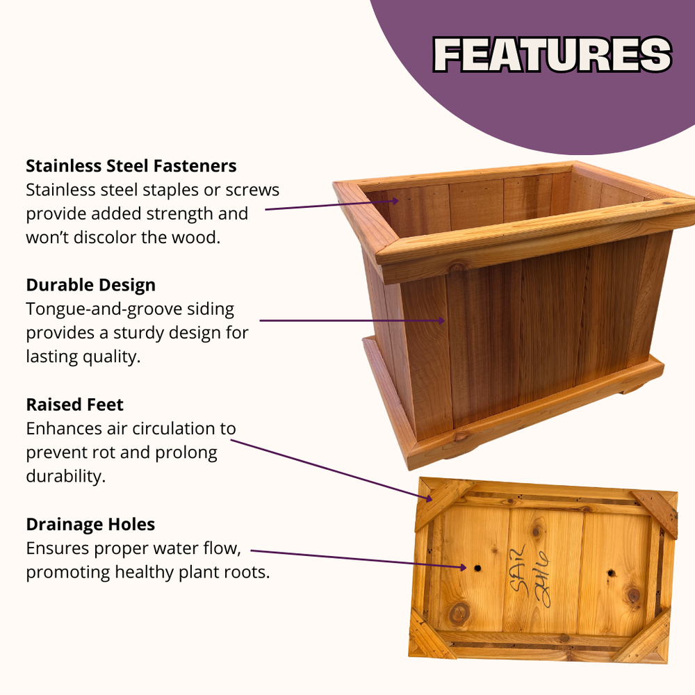 
                  
                    Botanical Bliss Cedar Planter
                  
                