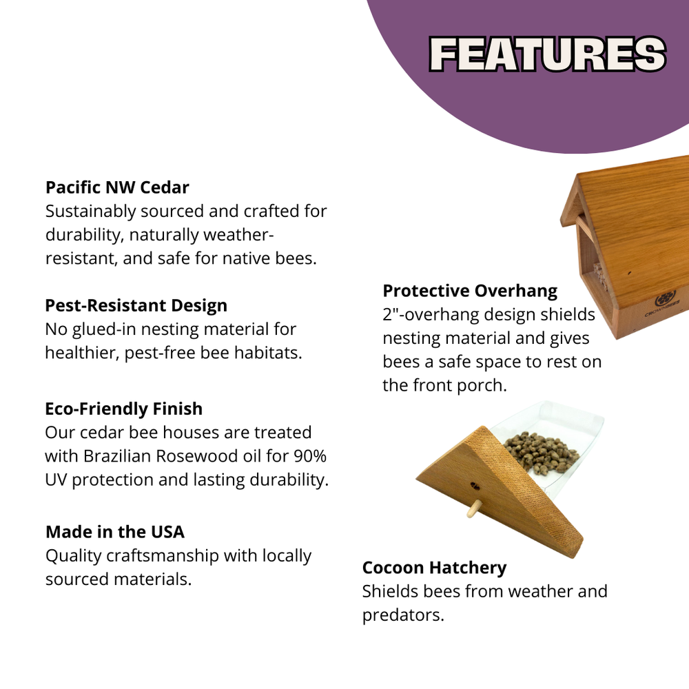 Chalet Bee House Kit with Bees