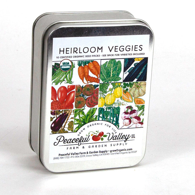 Gift Seed Tin - Heirloom Veggies