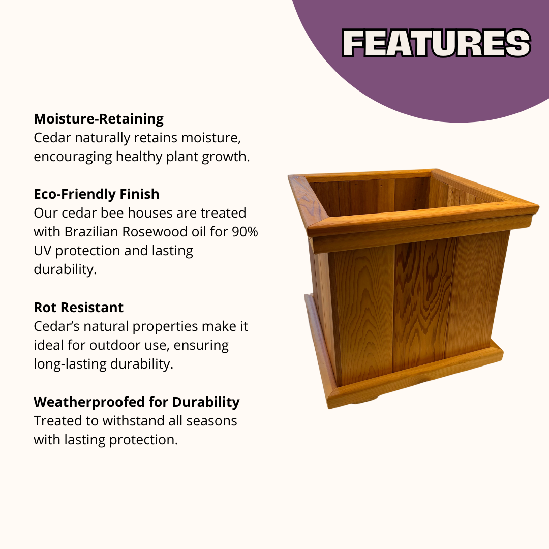 
                  
                    Nature's Nook Cedar Planter
                  
                