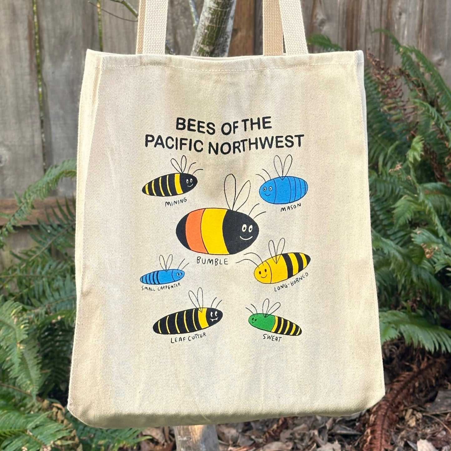 Bees of the PNW Tote Bag
